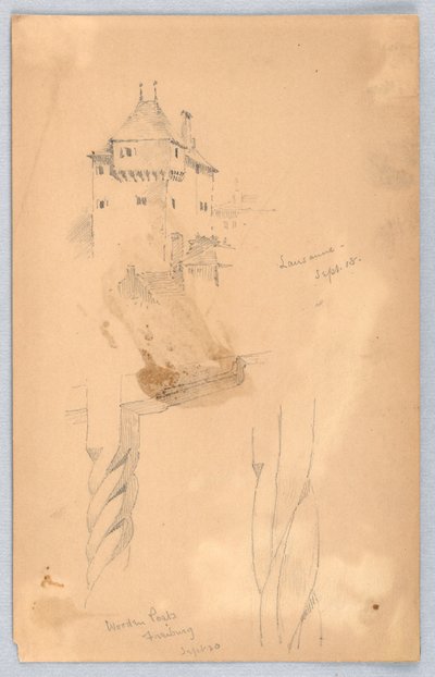 Sketches at Lausanne by Arnold William Brunner