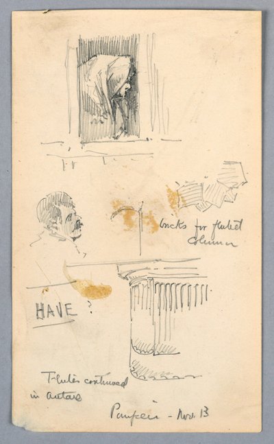 Sketches in Pompeii by Arnold William Brunner