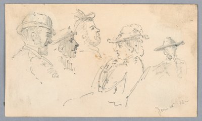 Sketches of Heads by Arnold William Brunner
