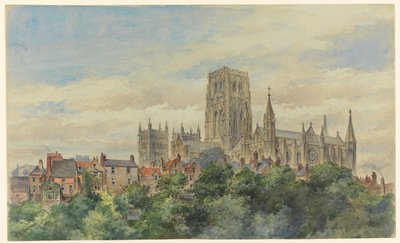 View of Durham Cathedral by Arnold William Brunner