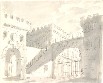 Palace Courtyard with Gates by Aron Wallick