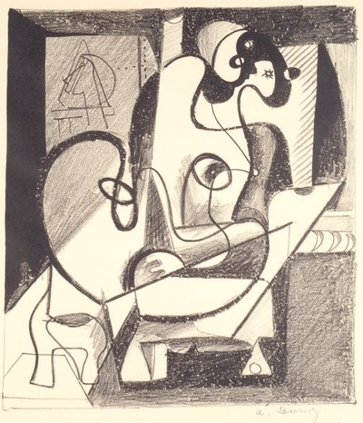 Painter and Model (The Creation Chamber) by Arshile Gorky
