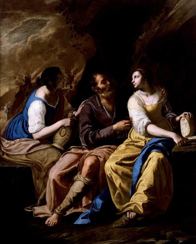 Lot and His Daughters, ca. 1635-1637 by Artemisia Gentileschi
