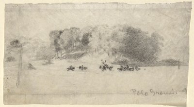 Polo Grounds by Arthur B. Davies