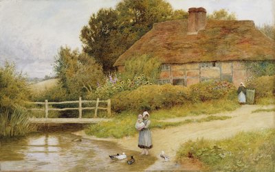 Watching the Ducks by Arthur Claude Strachan