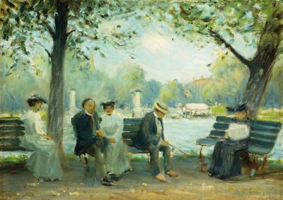 In the Public Gardens, Boston by Arthur Clifton Goodwin