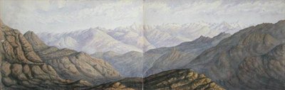 Sunset in the Mountains by Arthur Cust