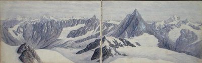 View from the Breithorn by Arthur Cust