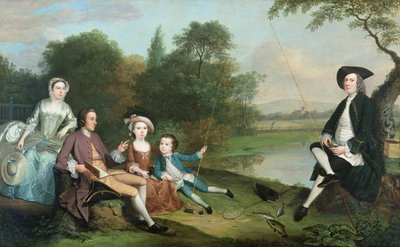 A Family of Anglers by Arthur Devis