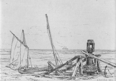 On Thorpe Beach by Arthur Evershed