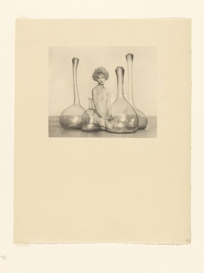 Female Nude with Bottles by Arthur F. Kales