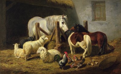 Barnyard by Arthur Fitzwilliam Tait