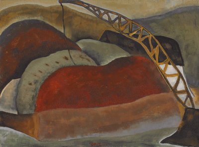 Cinder Barge and Derrick by Arthur Garfield Dove