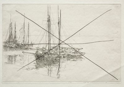 Oyster Dredgers by Arthur John Trevor Briscoe