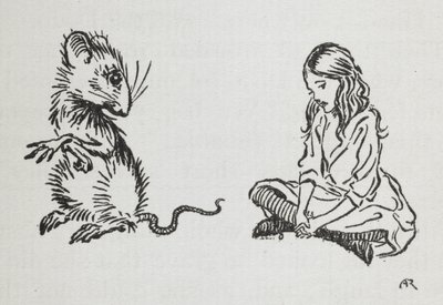 Alice and the Mouse by Arthur Rackham