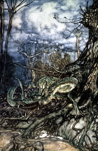 Dragon by Arthur Rackham