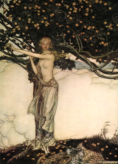 Freia, the Fair One, c. 1910 by Arthur Rackham