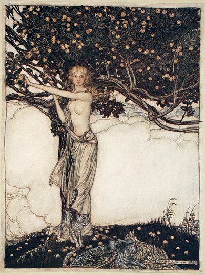 Freia, the fair one, 1910 by Arthur Rackham