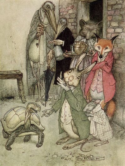 The Hare and the Tortoise by Arthur Rackham