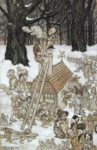 The House Built for Maimie, 1906 by Arthur Rackham