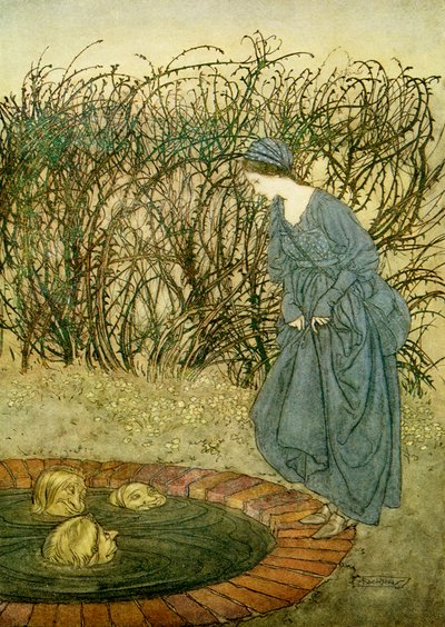 The Three Heads of the Well by Arthur Rackham