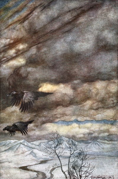 The Ravens of Wotan by Arthur Rackham