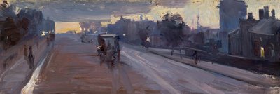 Hoddle St., 10 p.m by Arthur Streeton