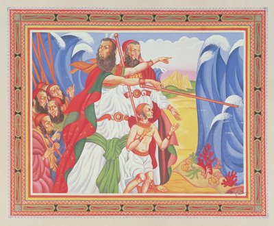 The Parting of the Red Sea by Arthur Szyk