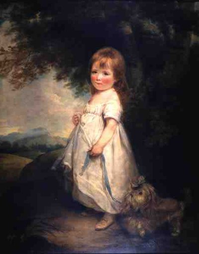 Miss Anderson with Her Dog by Arthur William Devis