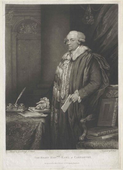 1st Earl of Carnarvon Herbert by Artist Unknown
