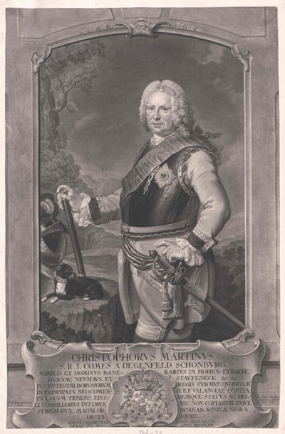 Christoph Martin Count von Degenfeld-Schonburg by Artist Unknown
