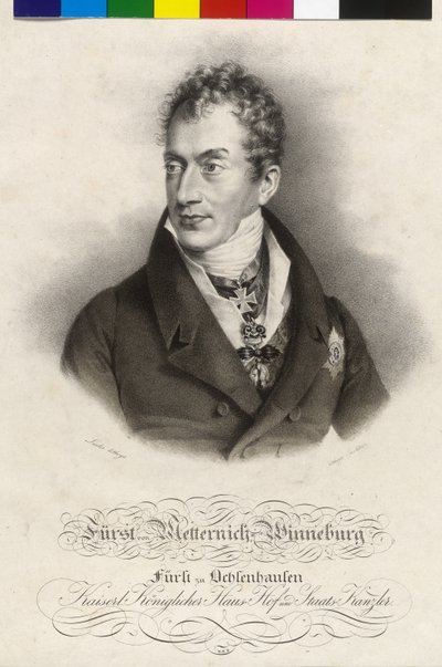 Clement Wenzel Lothar Count of Metternich-Winneburg by Artist Unknown