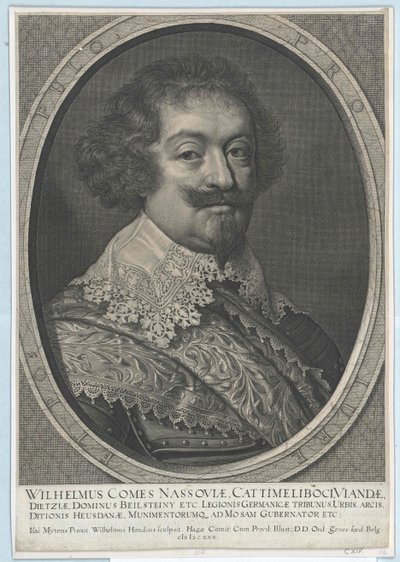 Count of Nassau-Siegen Wilhelm (print) by Artist Unknown
