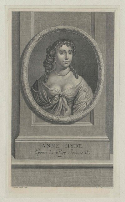 Duchess Anne Hyde of York (print) by Artist Unknown