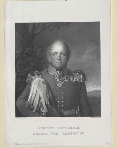 Duke Adolf Friedrich of Cambridge by Artist Unknown