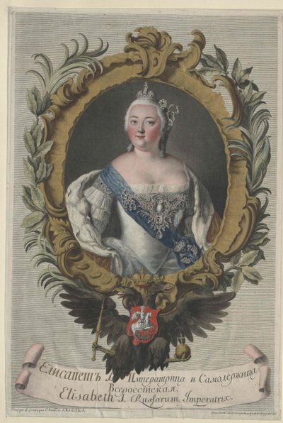 Empress of Russia Elisabeth by Artist Unknown