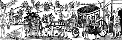 Exodus from the Cities during the Plague by Artist Unknown