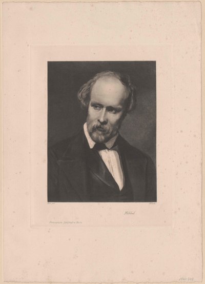 Friedrich Hebbel (print) by Artist Unknown