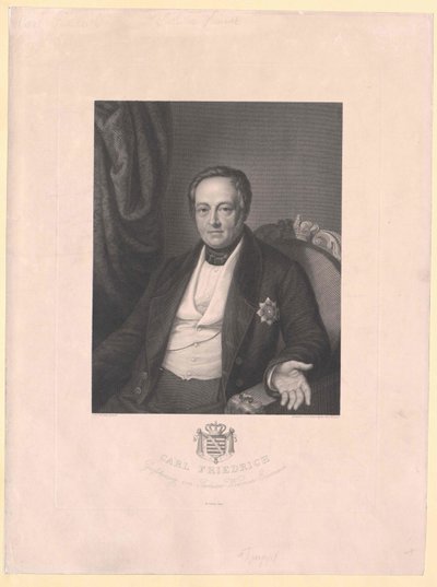 Grand Duke Karl Frederick of Saxe-Weimar Eisenach by Artist Unknown