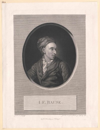 Johann Friedrich Bause by Artist Unknown