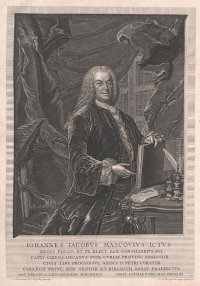 Johann Jakob Mascov by Artist Unknown