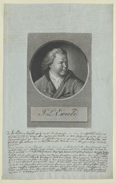 Johann Ludwig Ewald by Artist Unknown
