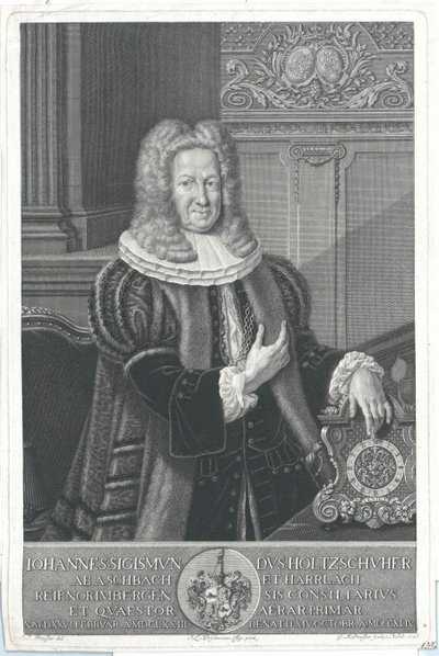 Johann Sigismund Holzschuher von Aspach and Harrlach by Artist Unknown