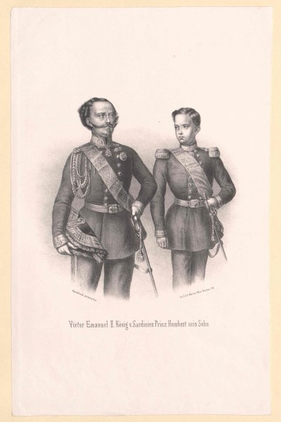 King of Italy Victor Emmanuel II by Artist Unknown