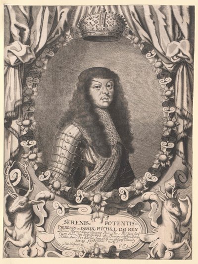 King of Poland Michael Thomas Wiesniowiecz by Artist Unknown