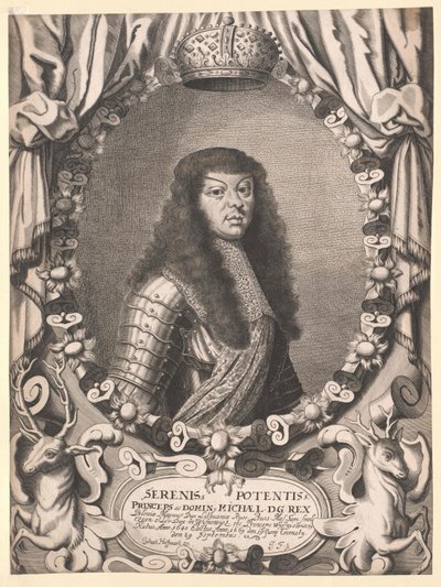 King of Poland Michael Thomas Wiśniowiecki by Artist Unknown
