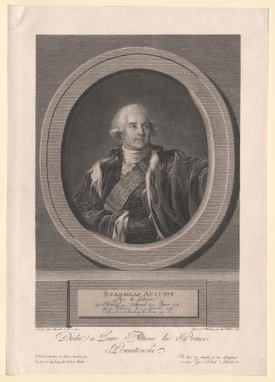 King Stanislaus II August of Poland by Artist Unknown