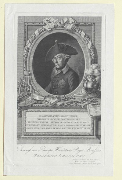 King of Prussia Frederic II by Artist Unknown