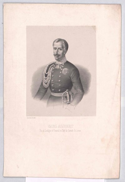 King Charles Albert of Sardinia by Artist Unknown