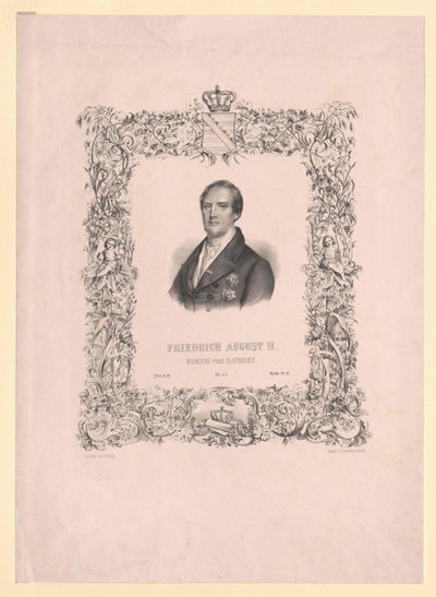 King Frederick Augustus II of Saxony by Artist Unknown